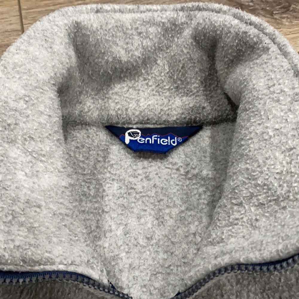 PENFIELD Vintage Men’s Jacket Gray & Navy Fleece Zippered XL - Picture 5 of 12
